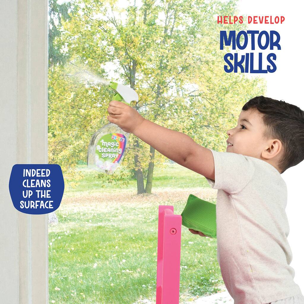 HELPS DEVELOP MOTOR SKILLS

INDEED CLEANS UP THE SURFACE