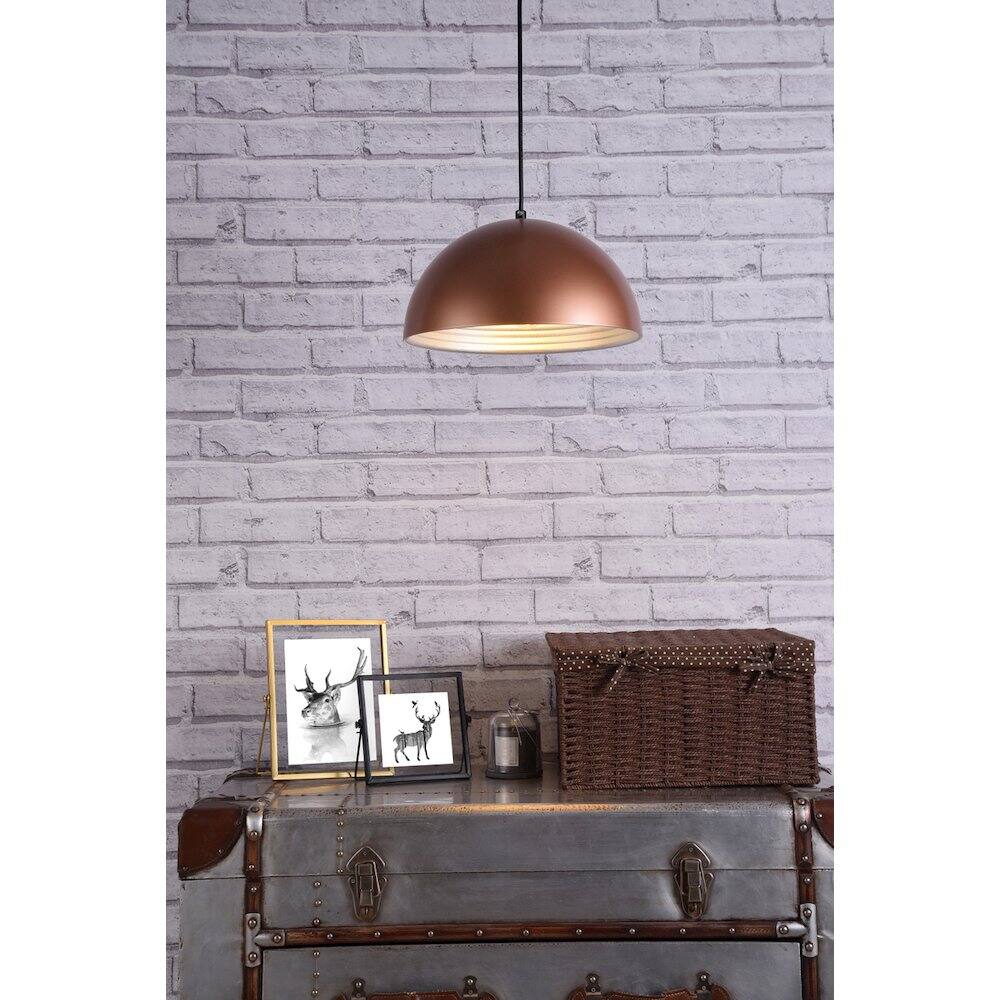 Angle. Living District - Circa 1 Light Honey Gold Pendant - Honey Gold.