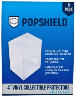 PopMarket - Popshield 4 Collectible Protectors - 5 Pack - Clear - COLLECTIBLES - Multicolor