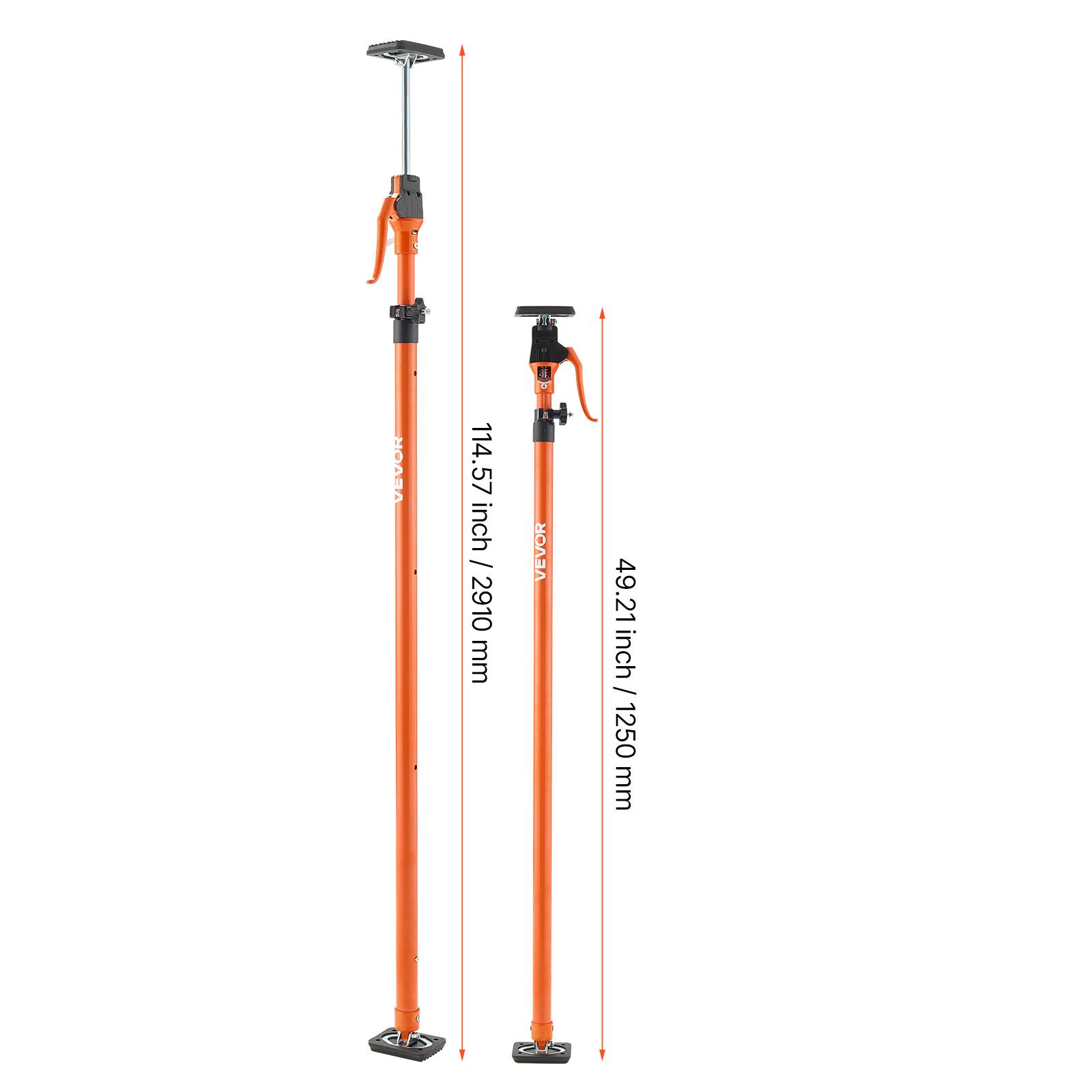 A VEVOR 114.57 inch / 2910 mm VEVOR 49.21 inch / 1250 mm