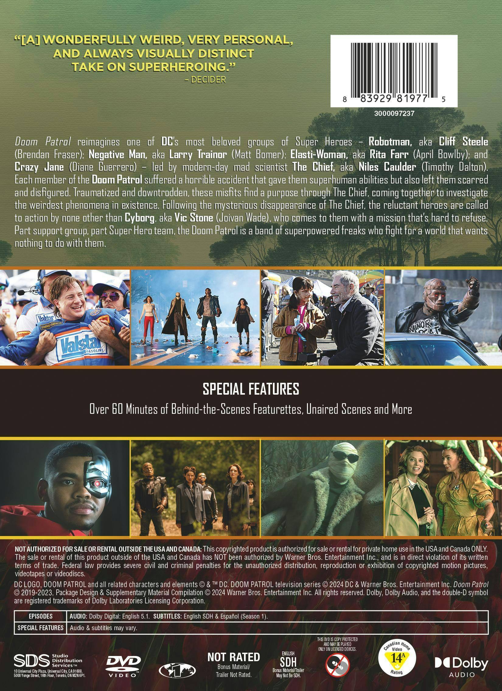 Back. Doom Patrol: The Complete Series [DVD].