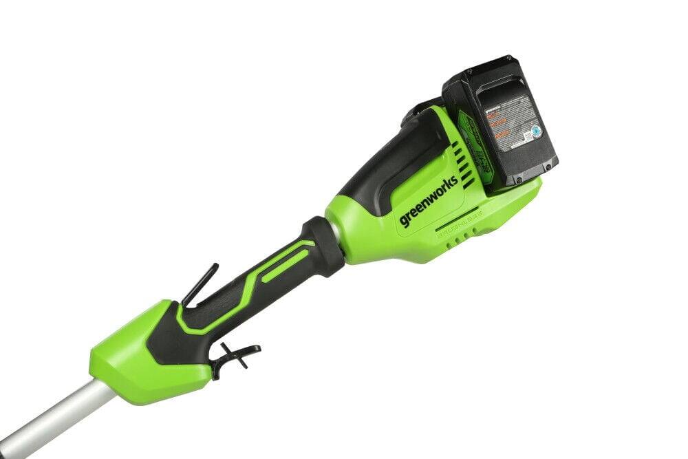 Alt View 1. Greenworks - Greenworks 2x24v 8" Brshless Edger 2701202 - Green.