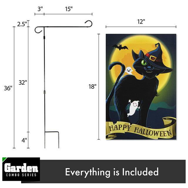 3" 15" 2.5" 12" 36" 32" 18" 4" HAPPY HALLOWEEN Garden COMBO SERIES Everything is Included