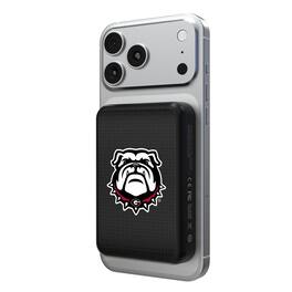 Keyscaper - Georgia Bulldogs Wireless Magnetic Power Bank - Black