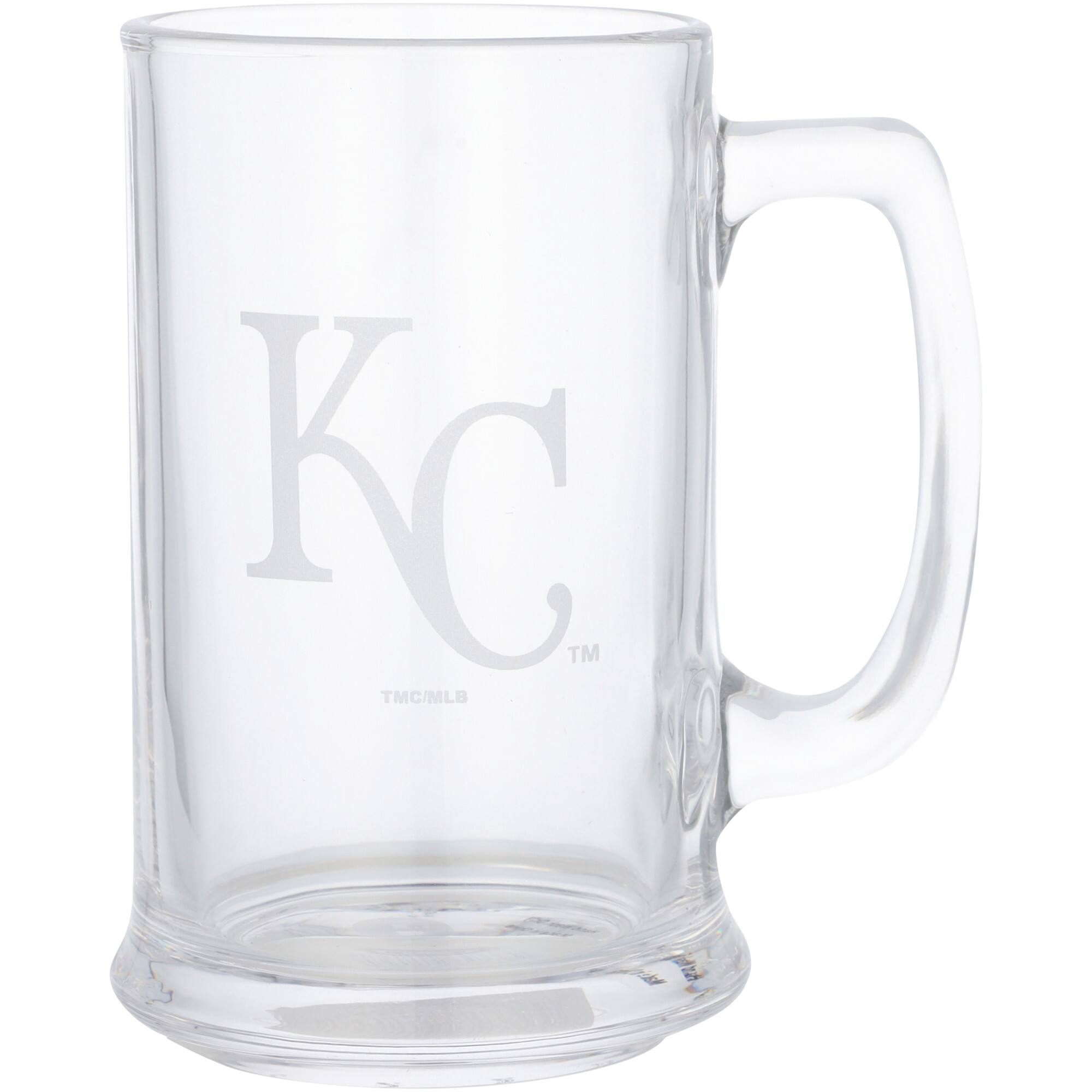 Front. The Memory Company - Kansas City Royals 15oz. Stein Glass - Multicolor.