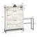- 31.5" (width)
- 220 LBS (weight capacity)
- 9.5" (depth of shelf)
- 2" (depth of top shelf)
- 6" (depth of second shelf)
- 45.1" (height)
- 15.4" (height of drawer)
- 9.5" (depth of drawer)
- 19.7" (width of shelf)
- 21.3" (width of shelf)
- 4.3" (height of shelf)
- 9.5" (depth of bottom shelf)
- 51.2" (overall height)