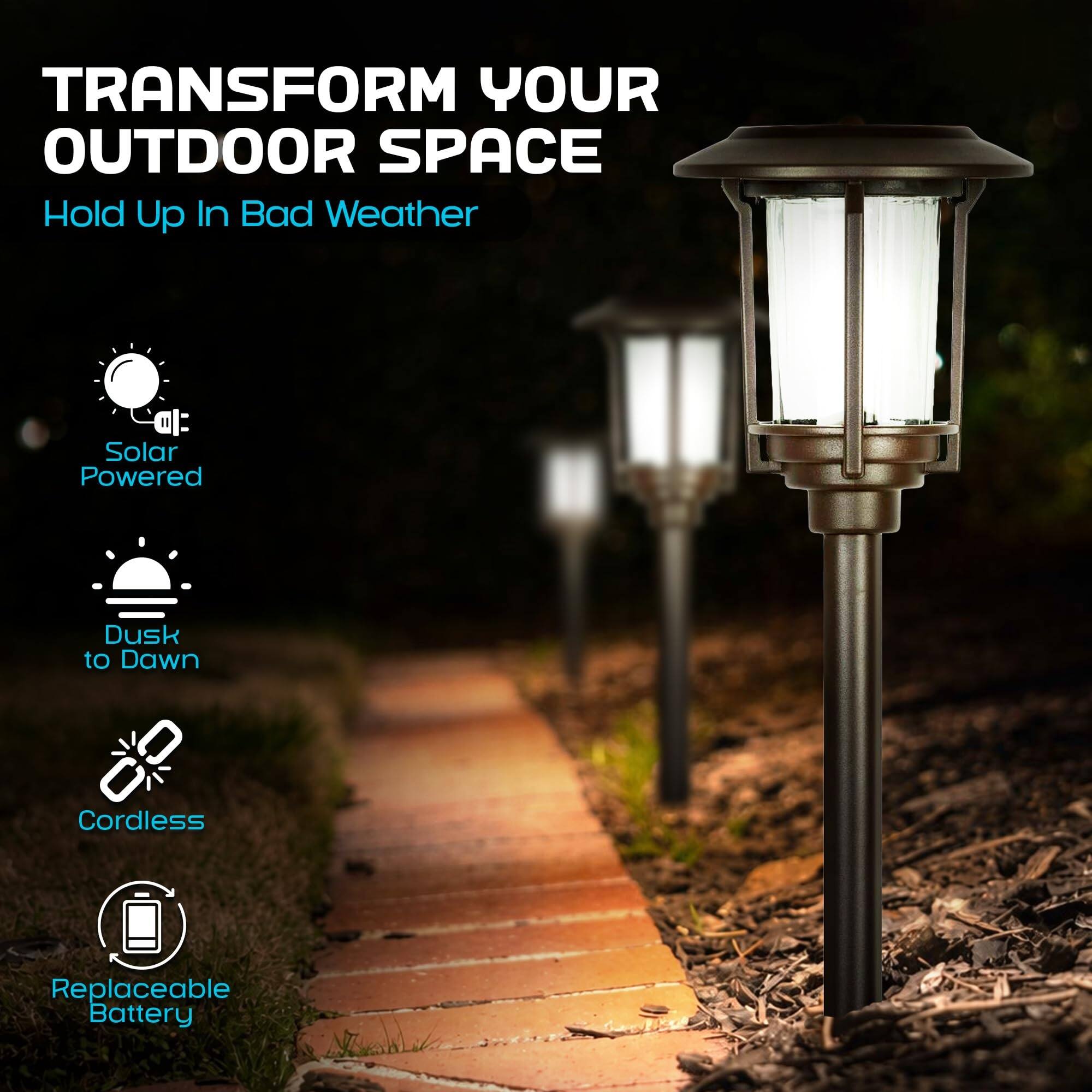 TRANSFORM YOUR OUTDOOR SPACE

Hold Up In Bad Weather

- Solar Powered
- Dusk to Dawn
- Cordless
- Replaceable Battery