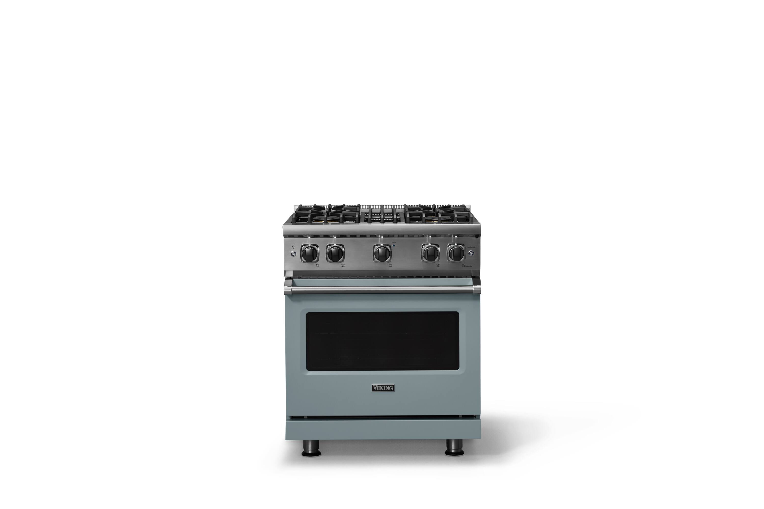 Alt View 3. Viking - 5-Series Gas Sealed Burner Range - November Sky.