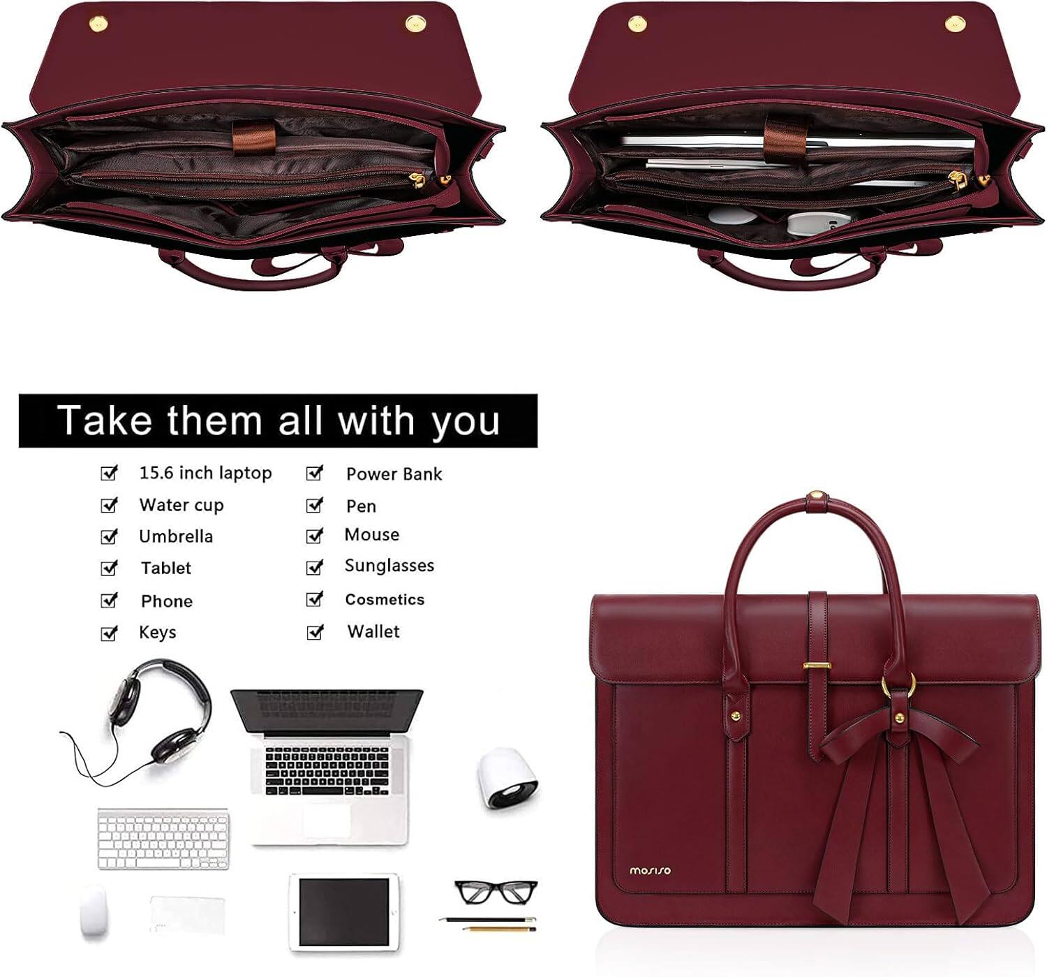 Take them all with you

- 15.6 inch laptop
- Power Bank
- Water cup
- Pen
- Umbrella
- Mouse
- Tablet
- Sunglasses
- Phone
- Cosmetics
- Keys
- Wallet