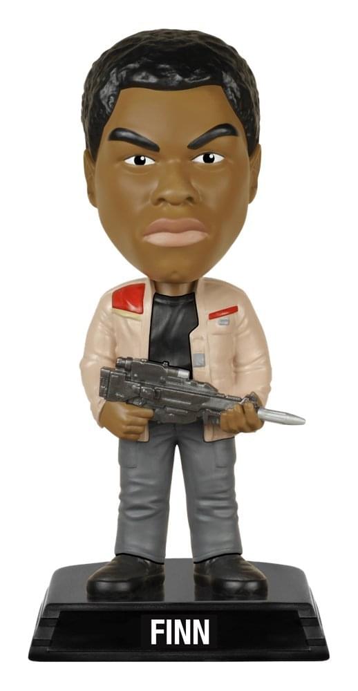 Front. Funko - Funko Star Wars The Force Awakens Wacky Wobbler Finn Bobble Head - Black.