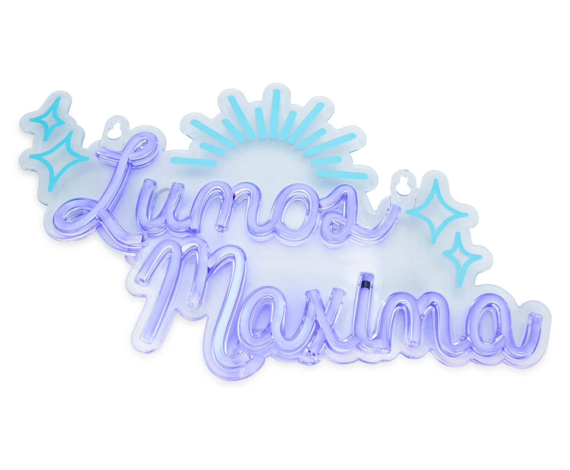 Ukonic - Harry Potter Lumos Maxima Hanging LED Neon Wall Light Sign - Blue