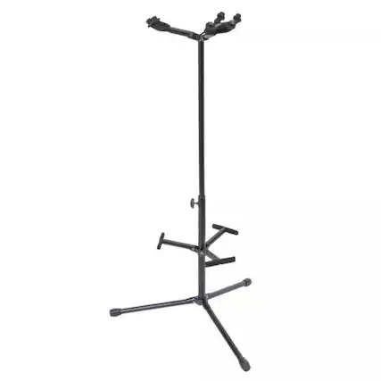 Front. On Stage Stands - On-Stage GS7355 Hang-It Triple Guitar Stand,Black - Black.