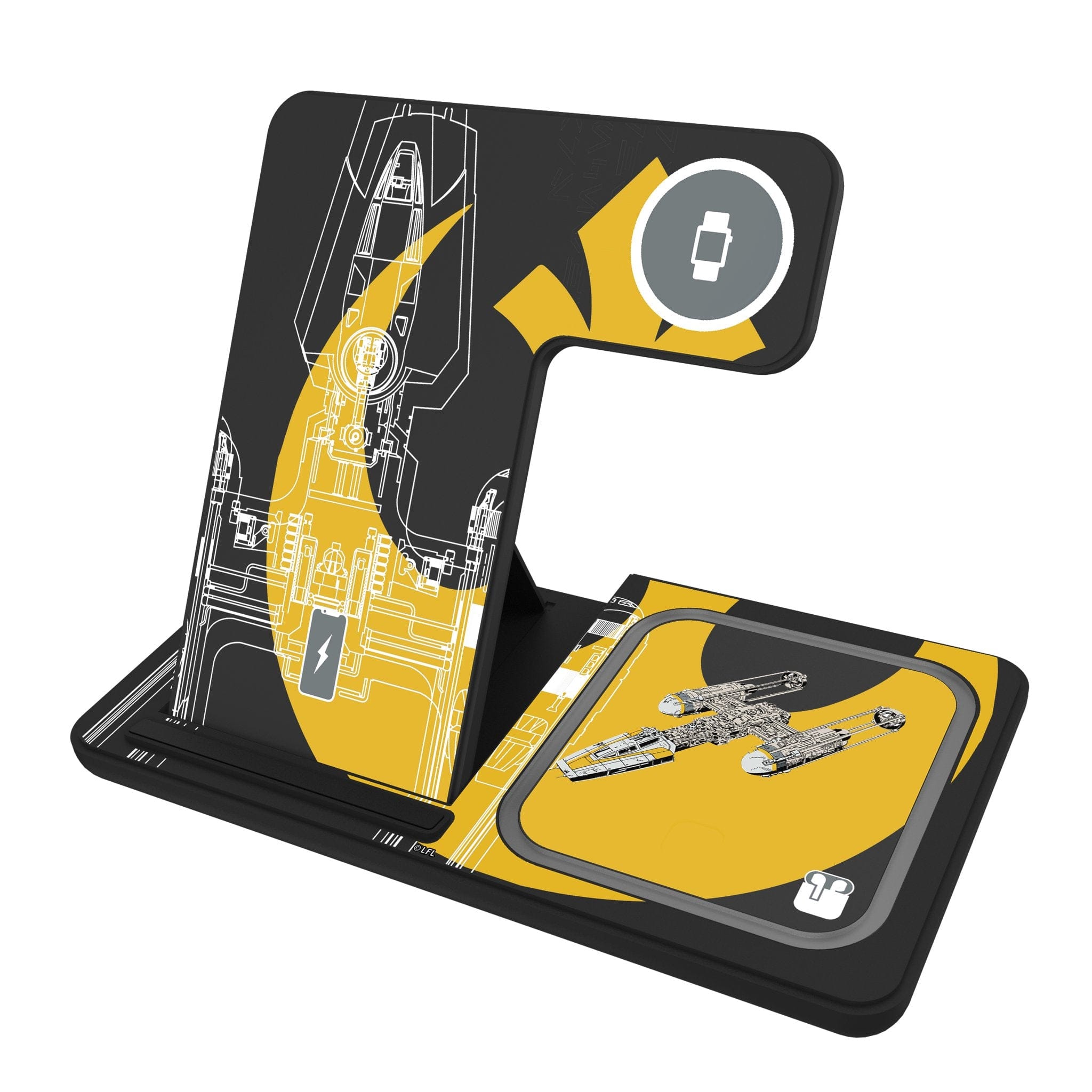 Keyscaper - Star Wars: A New Hope FactionTech 3 in 1 Charging Station - Y-Wing