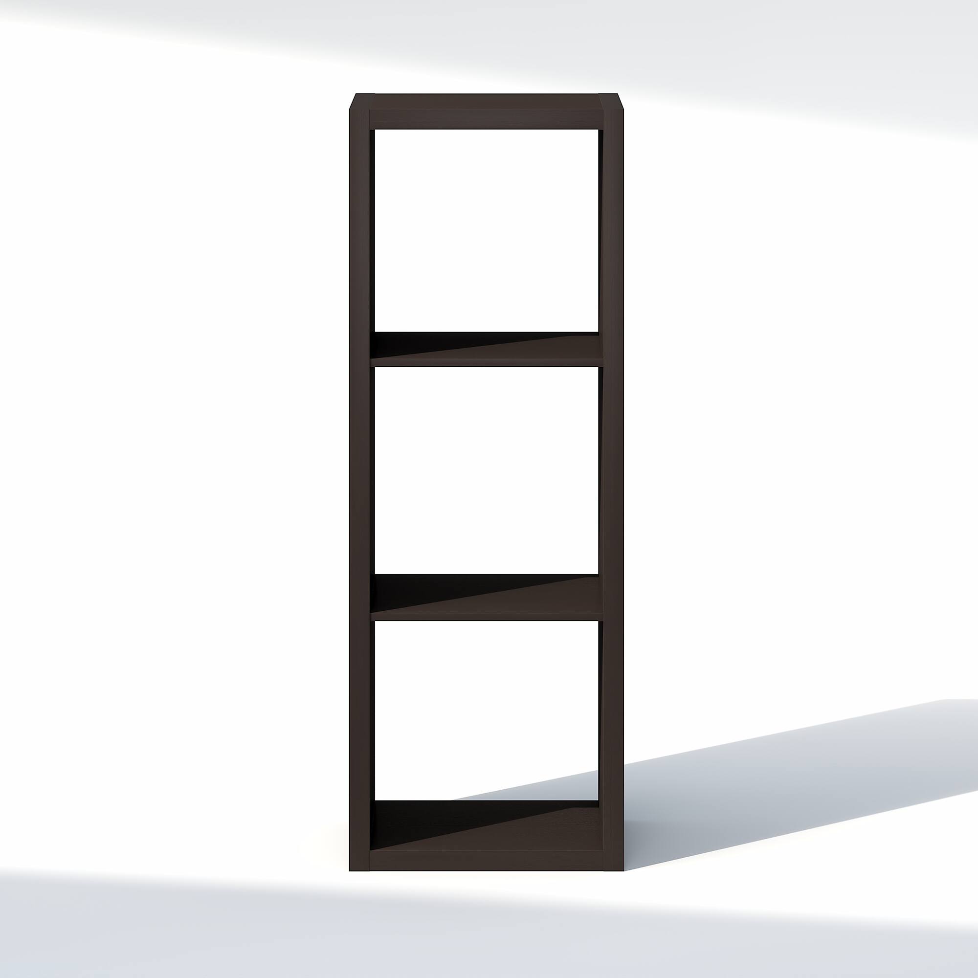 Alt View 5. Furinno - CUBIC Closet Organizers, 3-Cube Open Closet Organizer, Extra Thick Frame, for Wardrobe, Bedroom, Living Room - Black Dark Oak.