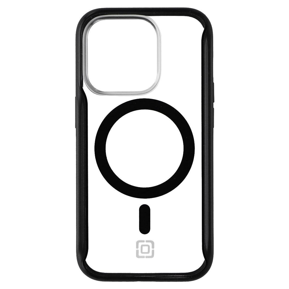 Back. Incipio - Incipio AeroGrip Case for MagSafe for Apple iPhone 14 Pro - Black/Clear - Black/Clear.