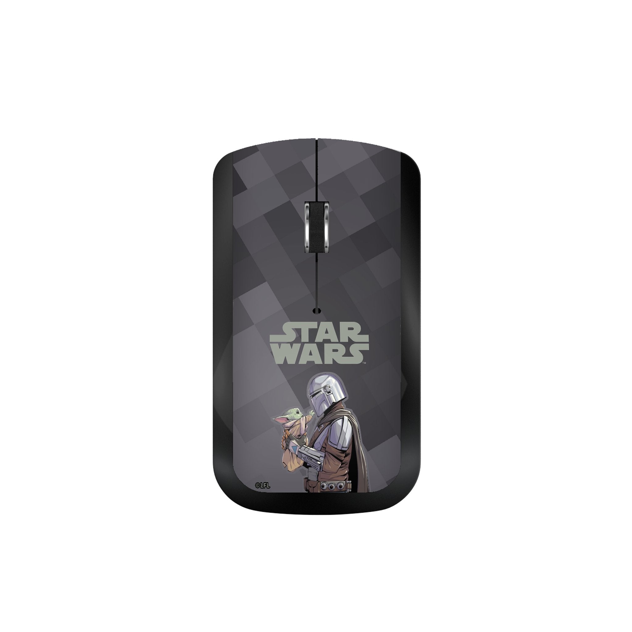Keyscaper - Star Wars: The Mandalorian Color Block Wireless Mouse - Wireless - Grogu and Din Djarin