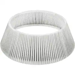 Best Choice Products - 42in Christmas Tree Collar, Solid Wood Slatted Tree Skirt Holiday Accessory for Home - White