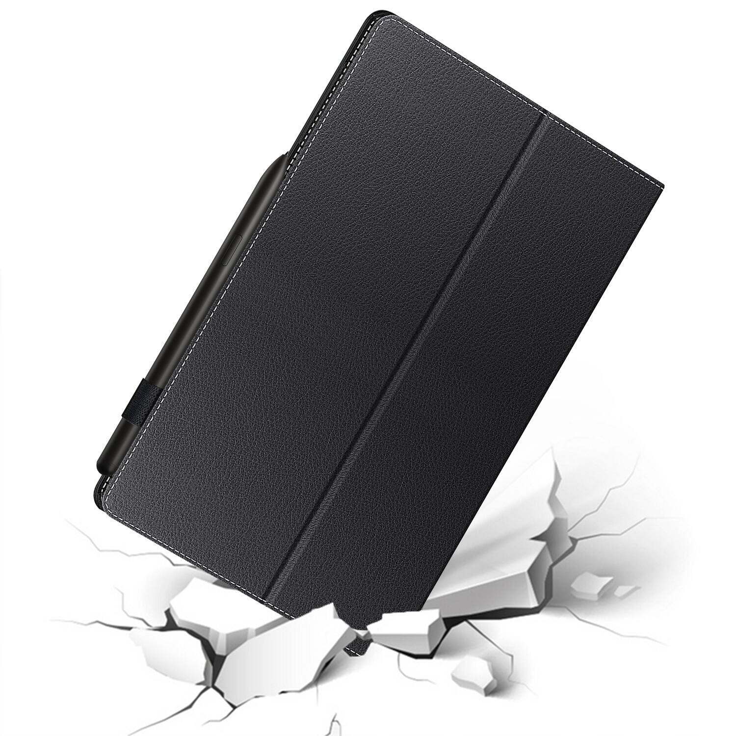 Alt View 18. SaharaCase - Bi-Fold Folio Case for Samsung Galaxy Tab S10 Ultra and Tab S9 Ultra - Black.