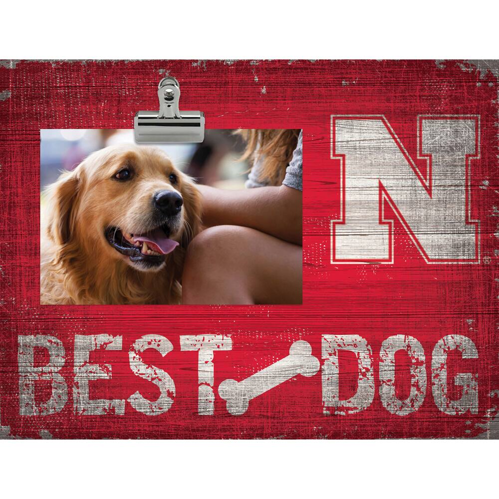 Nebraska Huskers 10.5" x 8" Best Dog Clip Photo Frame