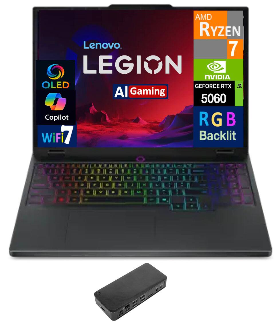 AMD Ryzen 7  
NVIDIA GeForce RTX 5060  
OLED  
AI Gaming  
Copilot  
RGB Backlit  
WiFi 7