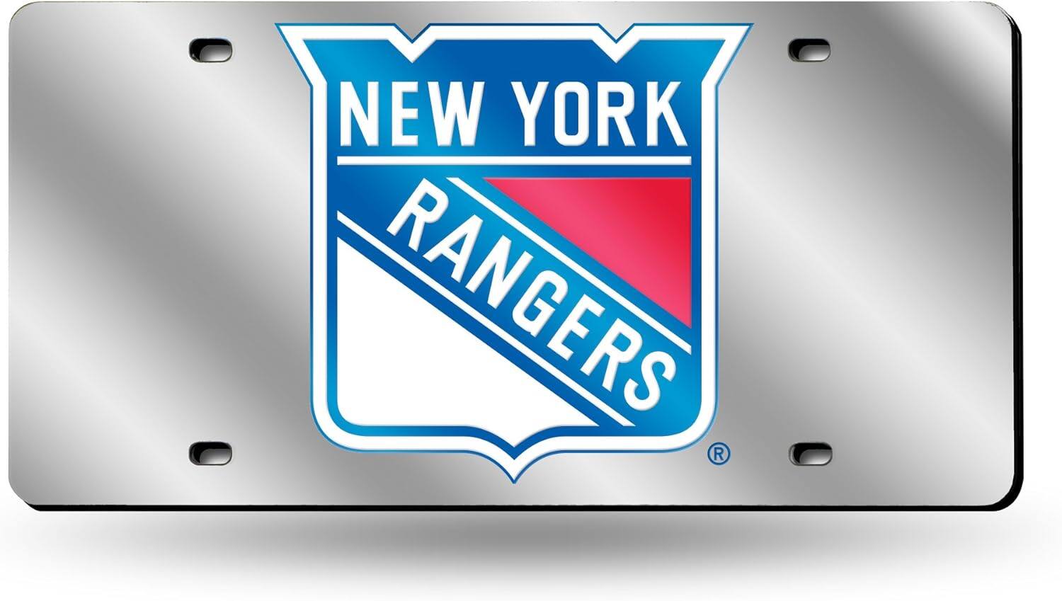 New York Rangers - NY Hockey - NHL Logo Mirror Look Laser License Plate