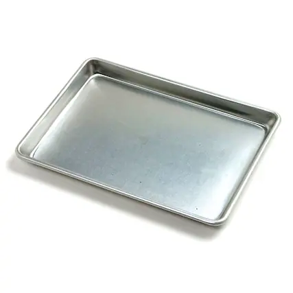 Front. Norpro - Jelly Roll Baking Sheet, 13 x 9.5 Inch, Aluminum - Silver.