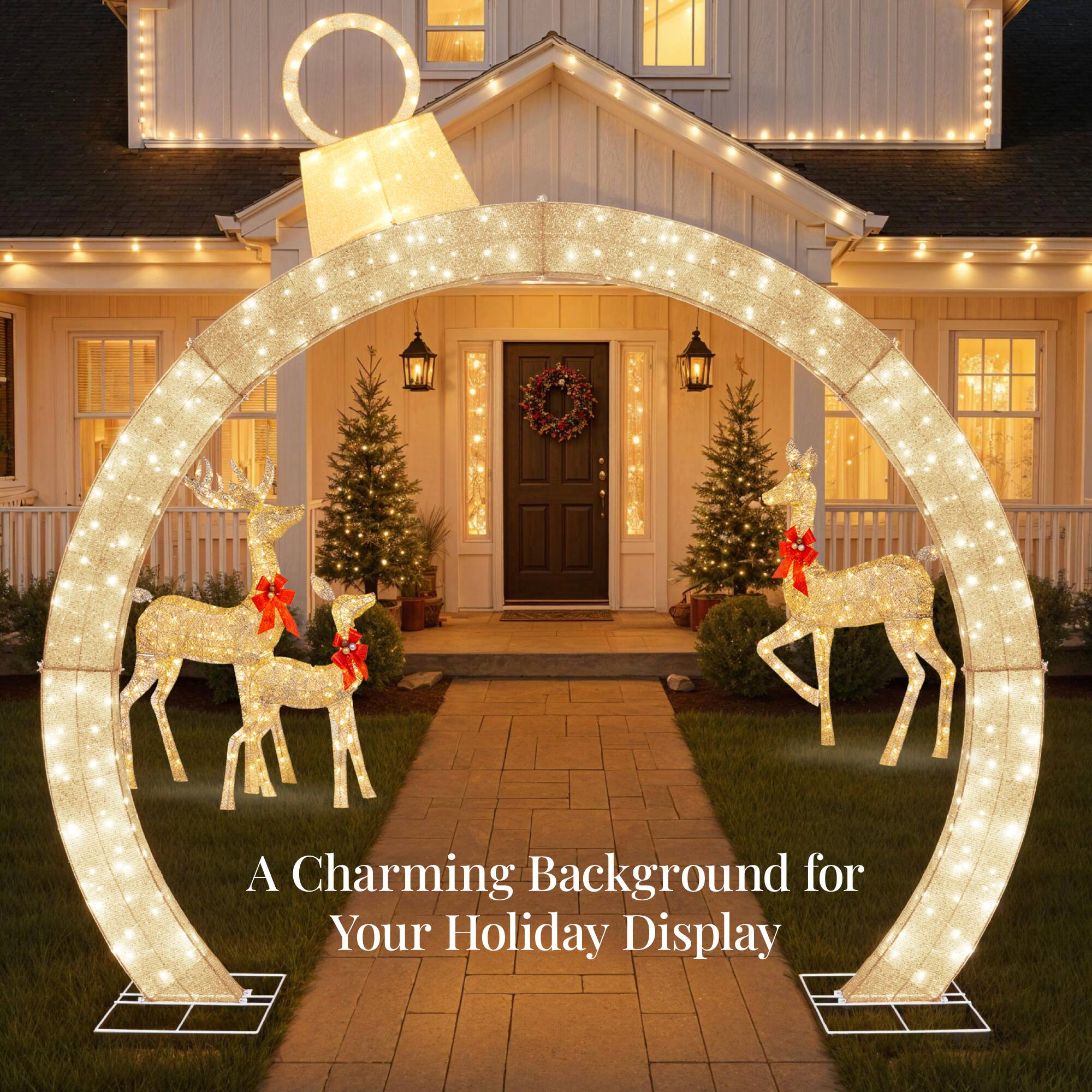 A Charming Background for Your Holiday Display