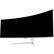 Left. Deco Gear - 49” Curved Super Ultrawide Monitor, 144Hz, HDR, 3840×1080 WDFHD, Adaptive-Sync, HDMI 2.1, DP 1.4, Gaming & Work - White.