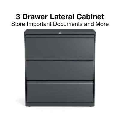 3 Drawer Lateral Cabinet  
Store Important Documents and More