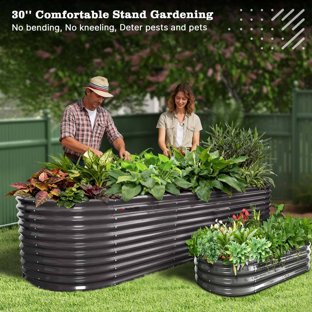 30" Comfortable Stand Gardening  
No bending, No kneeling, Deter pests and pets