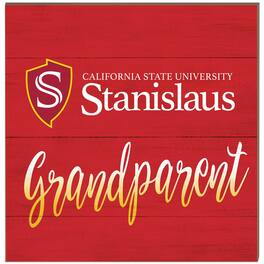 Jardine - Cal State Stanislaus Warriors 10'' x 10'' Grandparent Plaque - Red