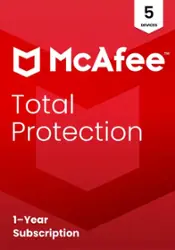McAfee - Total Protection (5-Device) Antivirus Software with Scam Protection (1-Year Subscription) - Android, Apple iOS, Chrome, Mac OS, Windows - Front_Zoom