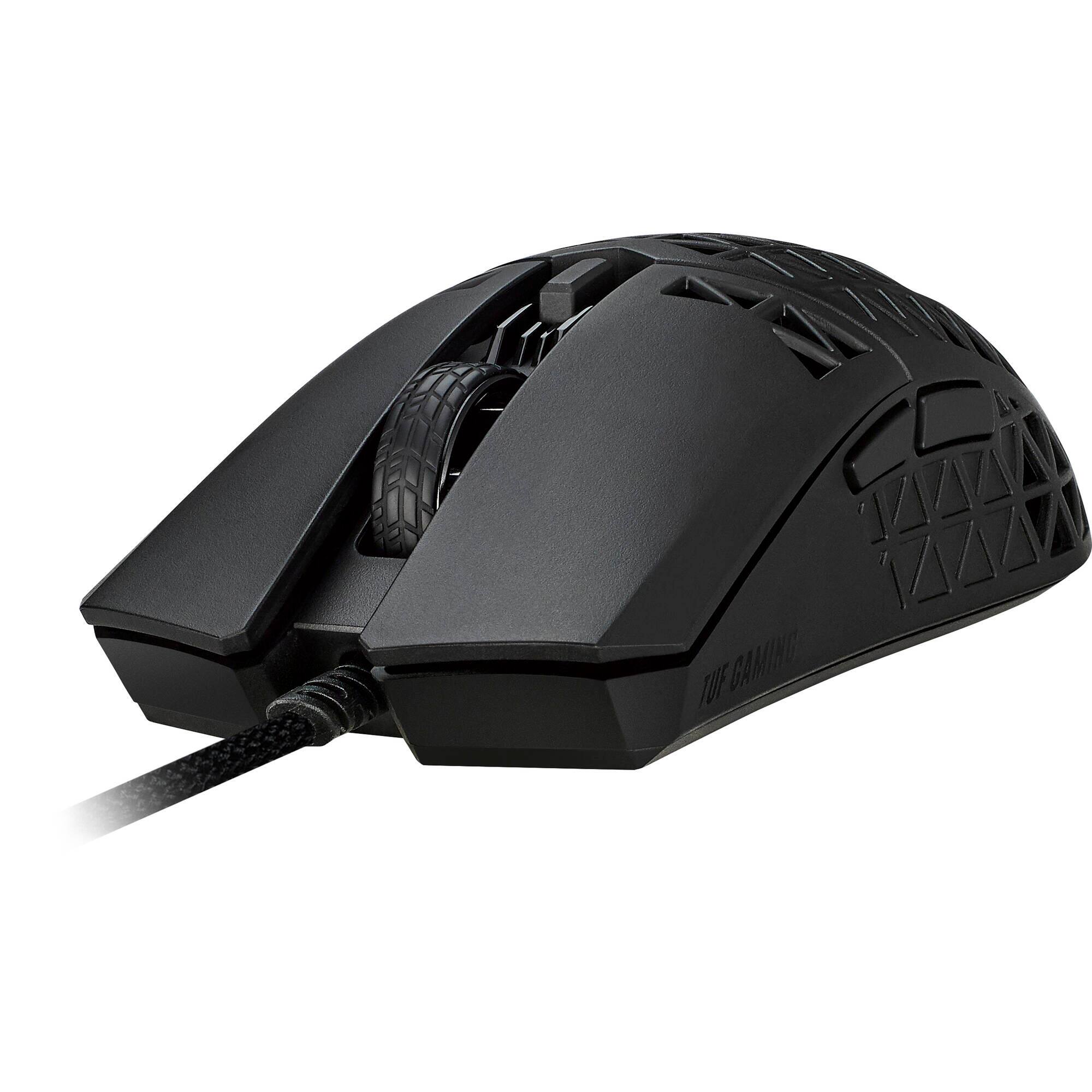 Alt View 11. ASUS - TUF Gaming M4 Air Wired Optical Scroll 6 Button Gaming Mouse with Antibacterial Guard Protection - Black.