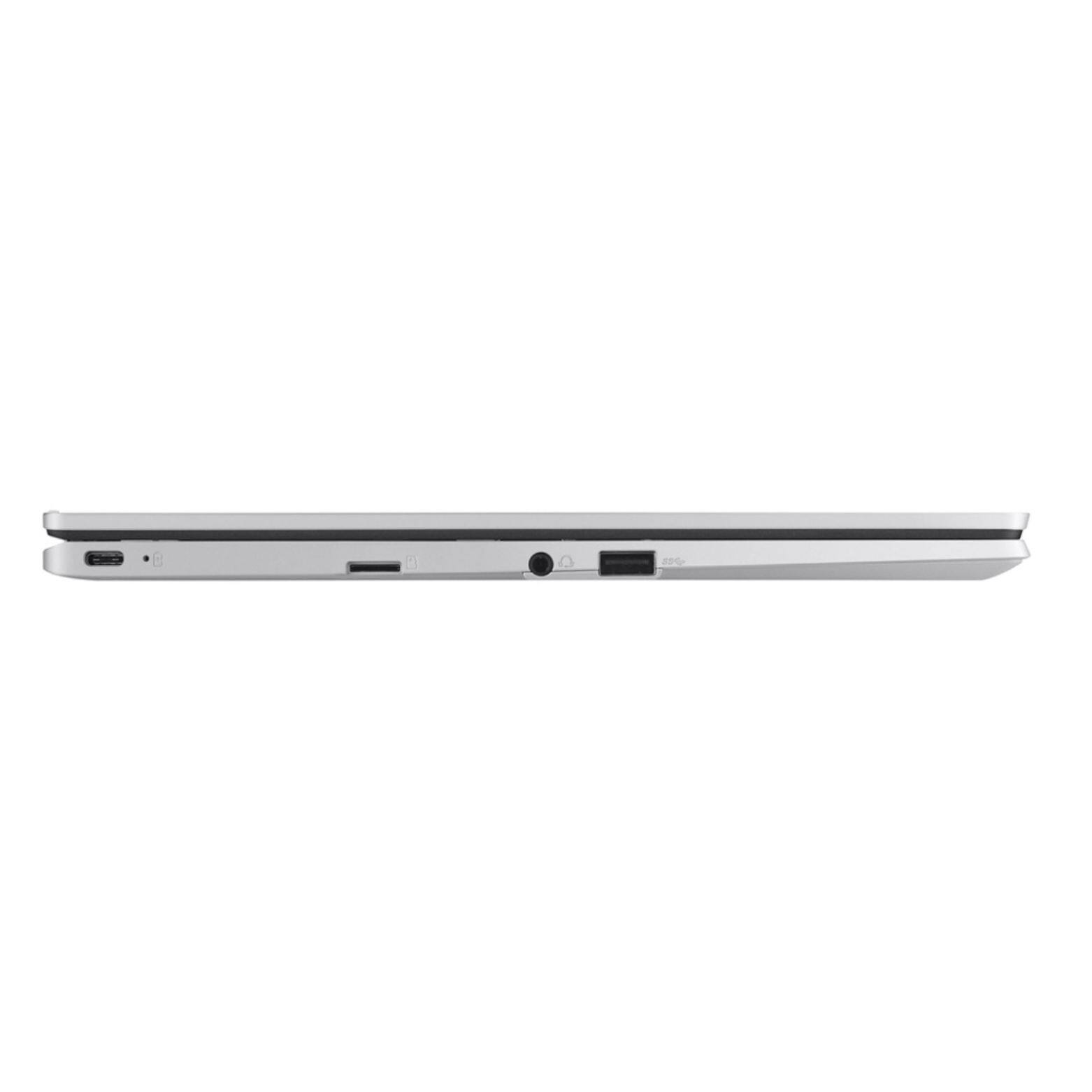 Alt View 4. ASUS - ASUS Chromebook CX1 14" FHD Intel Celeron N4500 1.1 GHz up to 2.8 GHz 8GB 128GB eMMC ChromeOS Laptop - Silver.