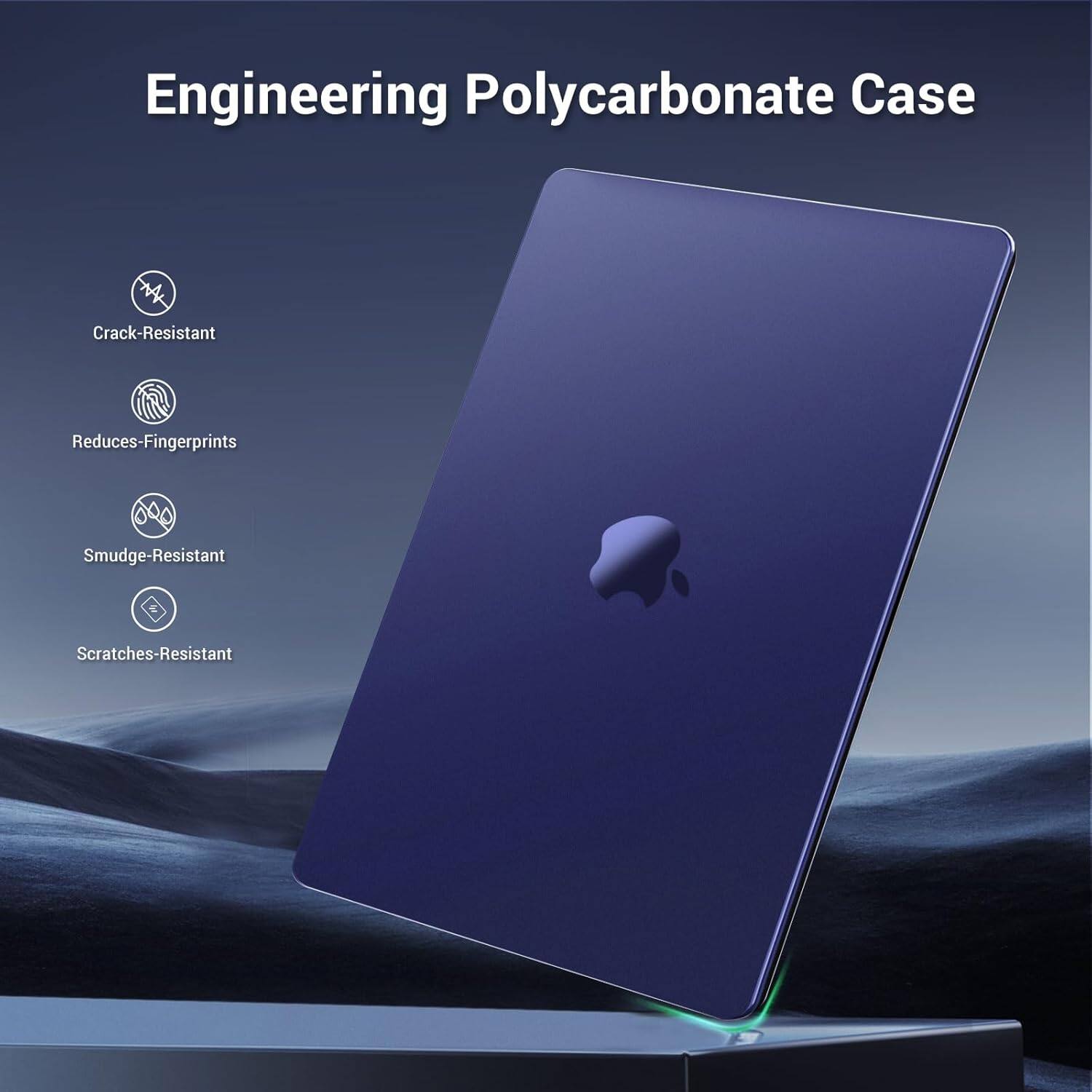 Engineering Polycarbonate Case  
- Crack-Resistant  
- Reduces Fingerprints  
- Smudge-Resistant  
- Scratches-Resistant