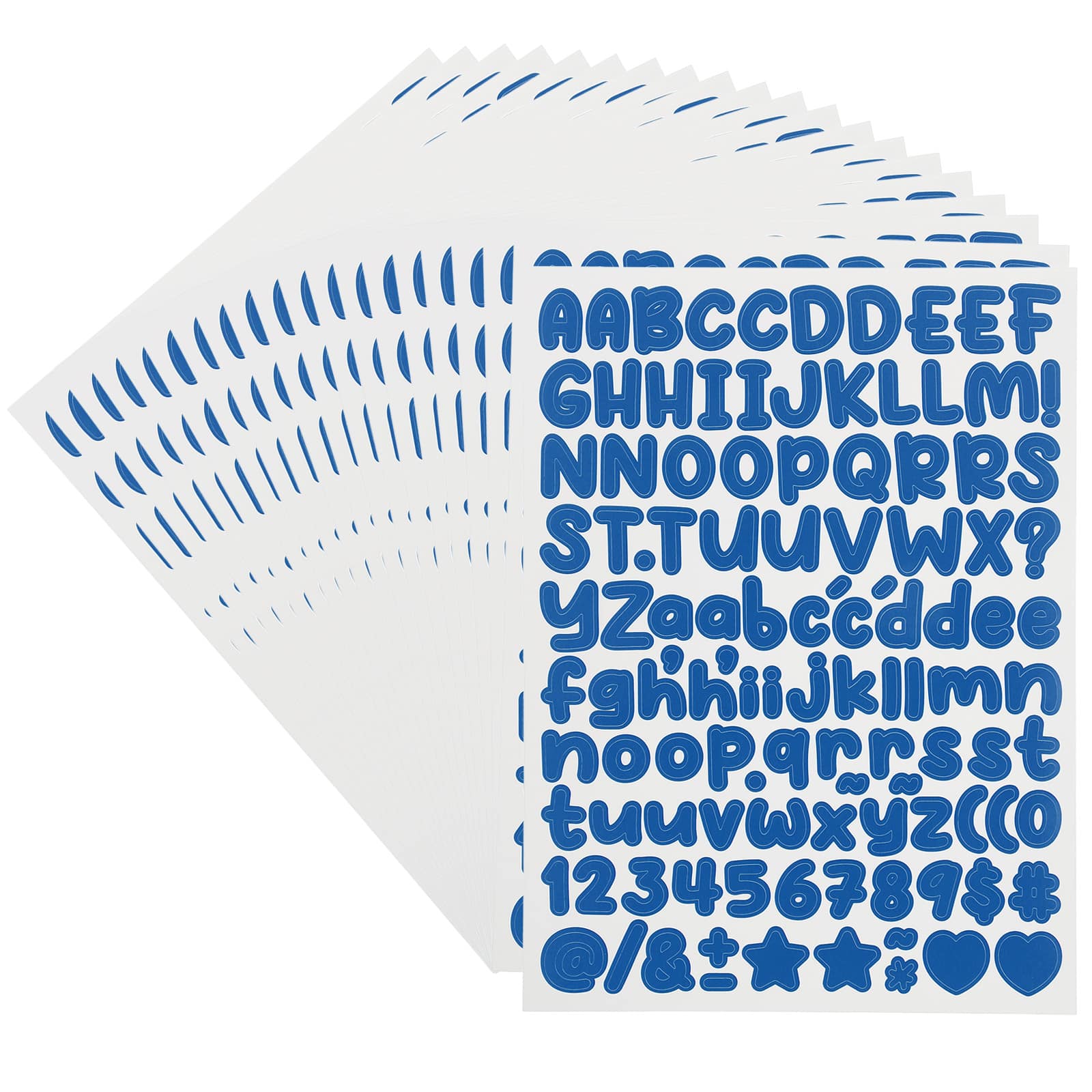 "Unique Bargains - 30 Sheets Letter Stickers, 3360pcs 1/2"" Vinyl Letter/Number Stickers for Mailbox, Poster Board, Scrapbooking, Bottle - Dark Blue" price history on PriceWatchPro