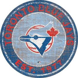 Fan Creations - Toronto Blue Jays 24'' Round Heritage Logo Sign - Multicolor