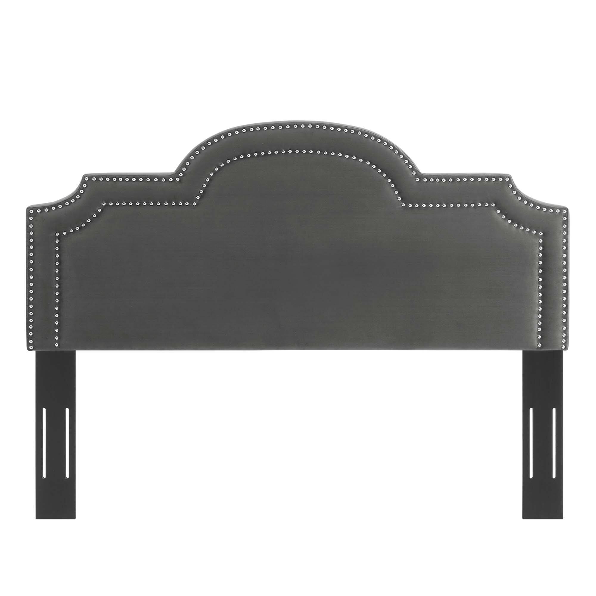 Left. Modway - Belinda Performance Velvet Twin Headboard by Modway - Charcoal.