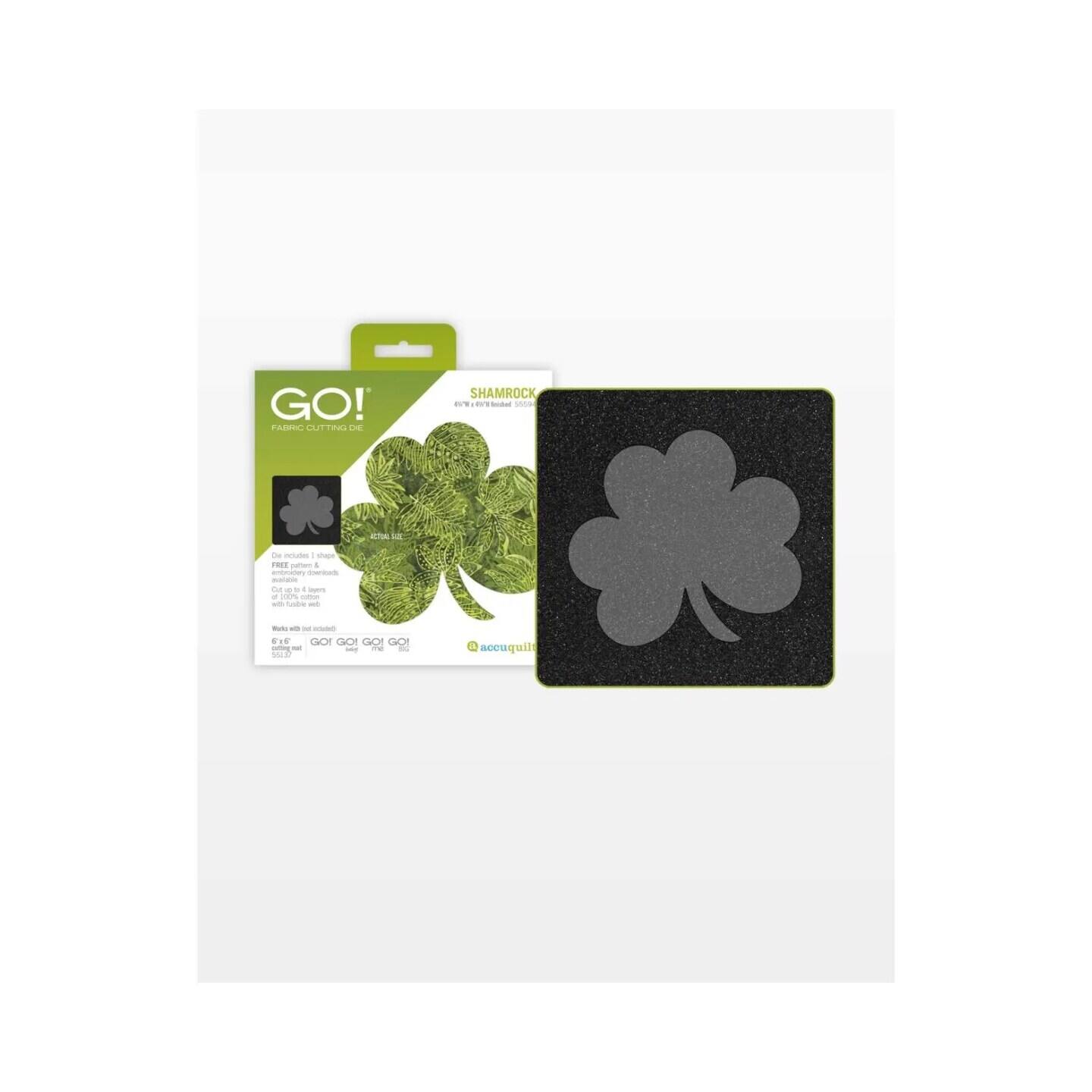 GO! FABRIC CUTTING DIE SHAMROCK -- . - - artato d - FHES I de umbminary na - - - - - - . - - - - - - - - NU GO GO GOI CACO - - - - - - Va accuquil