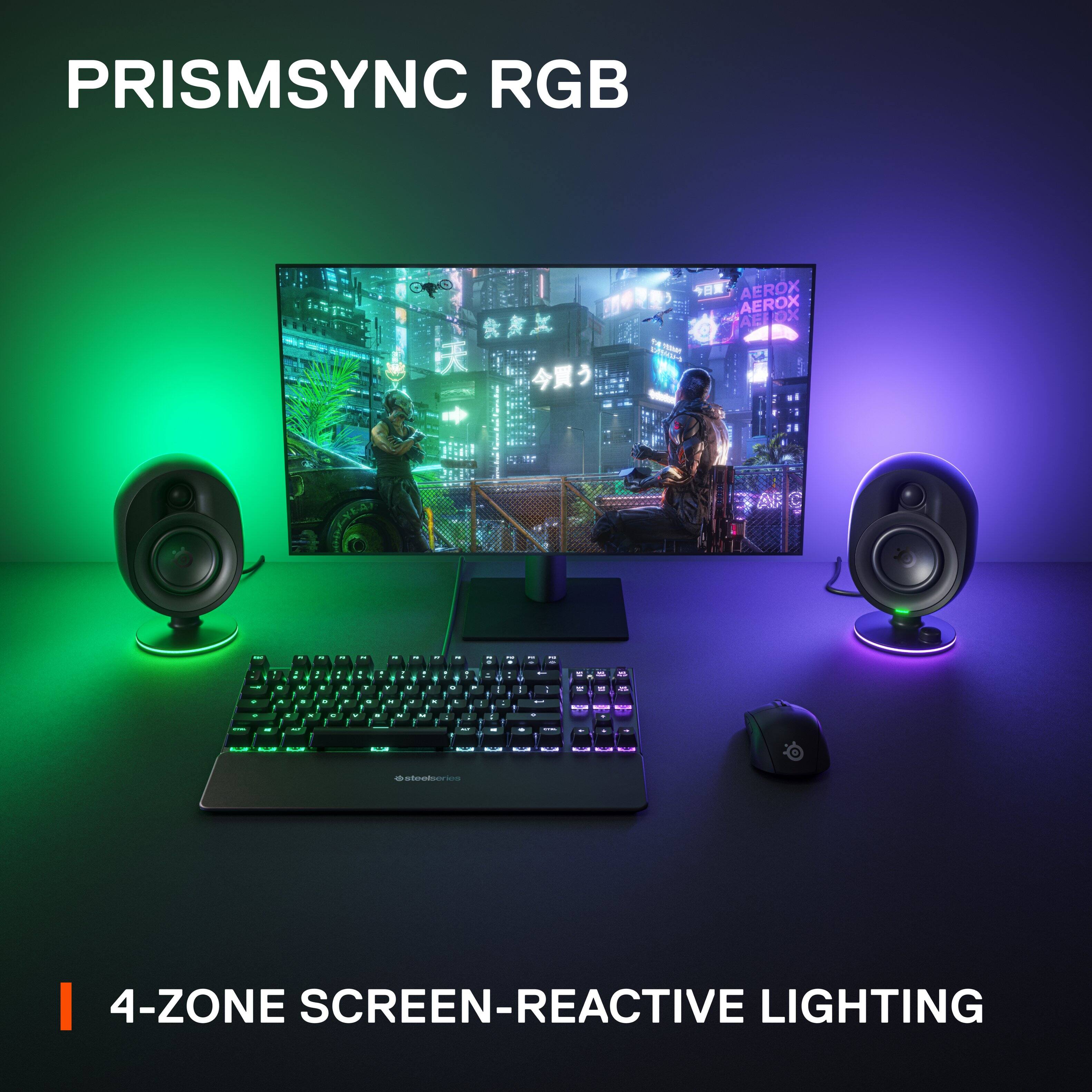 PRISMSYNC RGB  4-ZONE SCREEN-REACTIVE LIGHTING