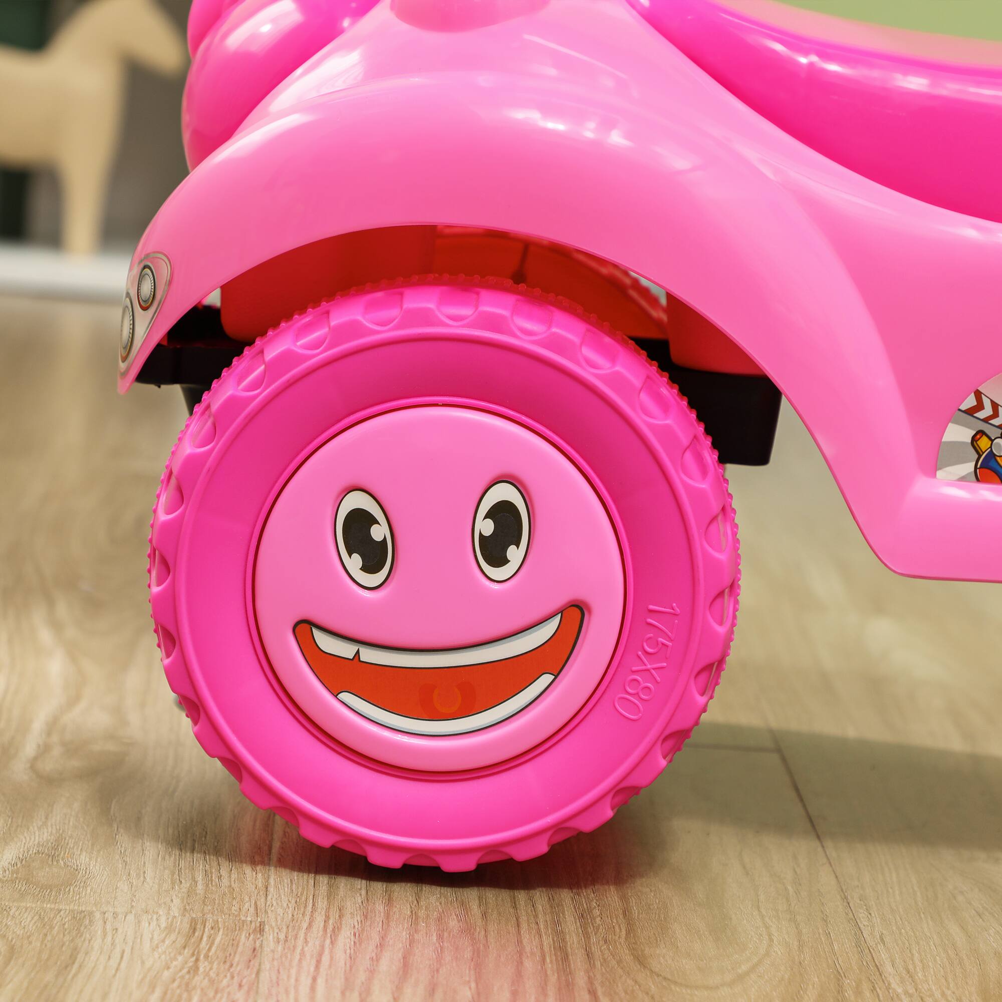 Alt View 8. Qaba - to Floor Toddler Push Car w/ Horn, Light, Music.