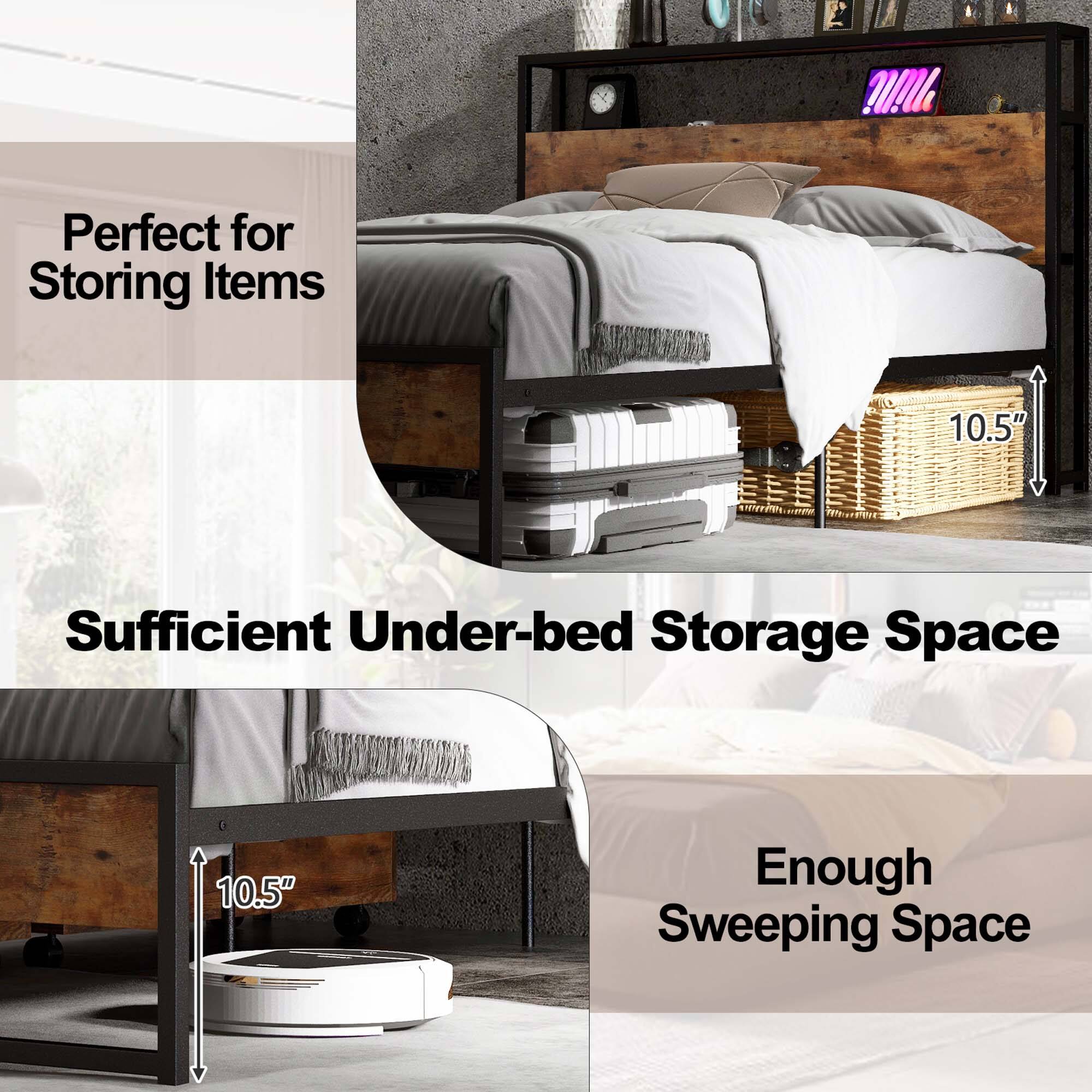Perfect for Storing Items, Sufficient Under-bed Storage Space, Enough Sweeping Space