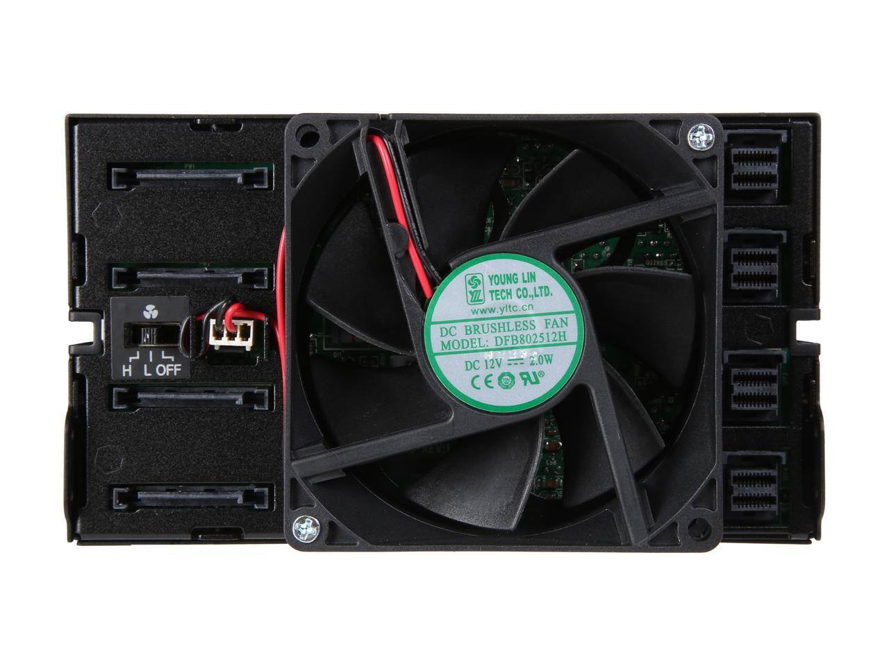 YOUNG LIN TECH CO., LTD.  
www.yltc.cn  

BRUSHLESS FAN  
DC MODEL: DFB802512H  
DC 12V 2.0W  
CE  

H L OFF