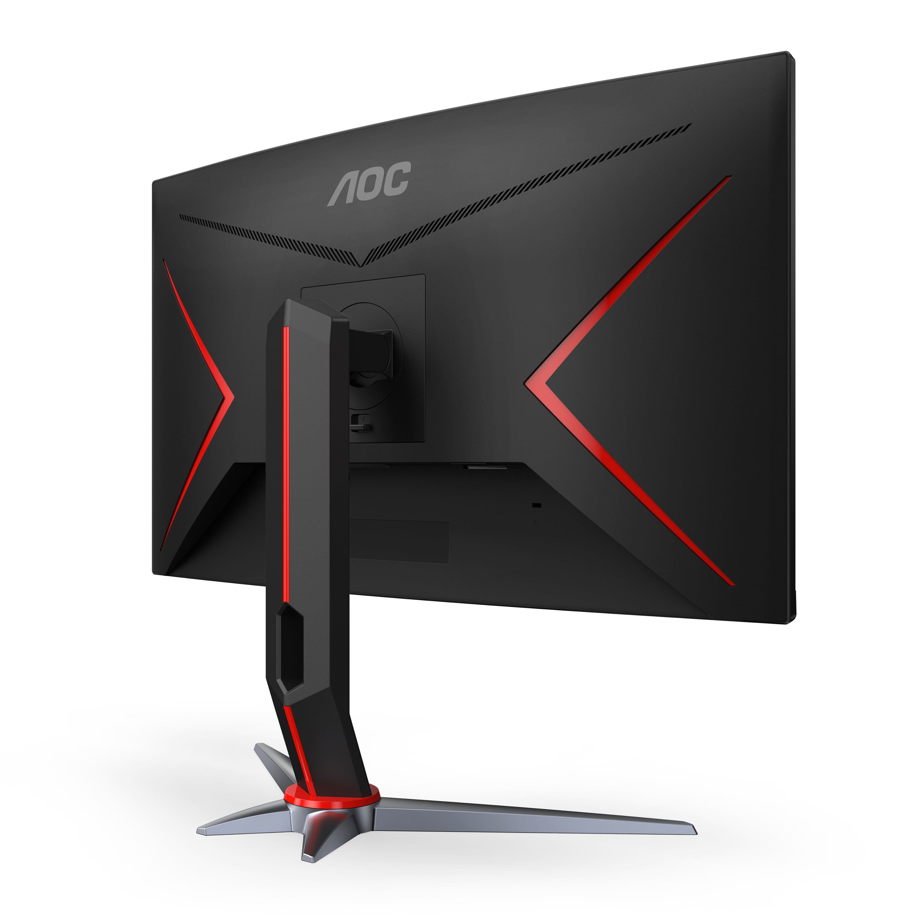 Alt View 11. AOC - G2 Series C24G2 24" LED Curved FHD FreeSync Premium Monitor (DisplayPort, HDMI, VGA) - Black/Red.