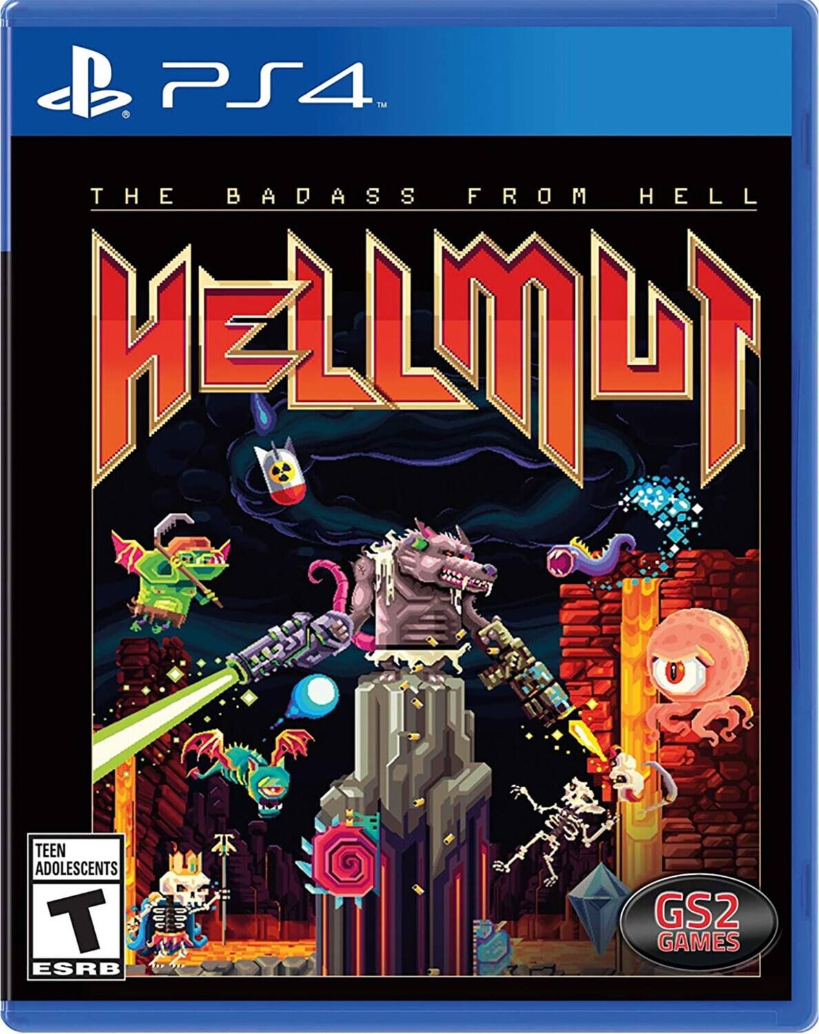 B PS4 TM THE BADASS FROM HELL HELLMUI TEEN ADOLESCENTS T ESRB C GS2 GAMES - T (Teen 13+)