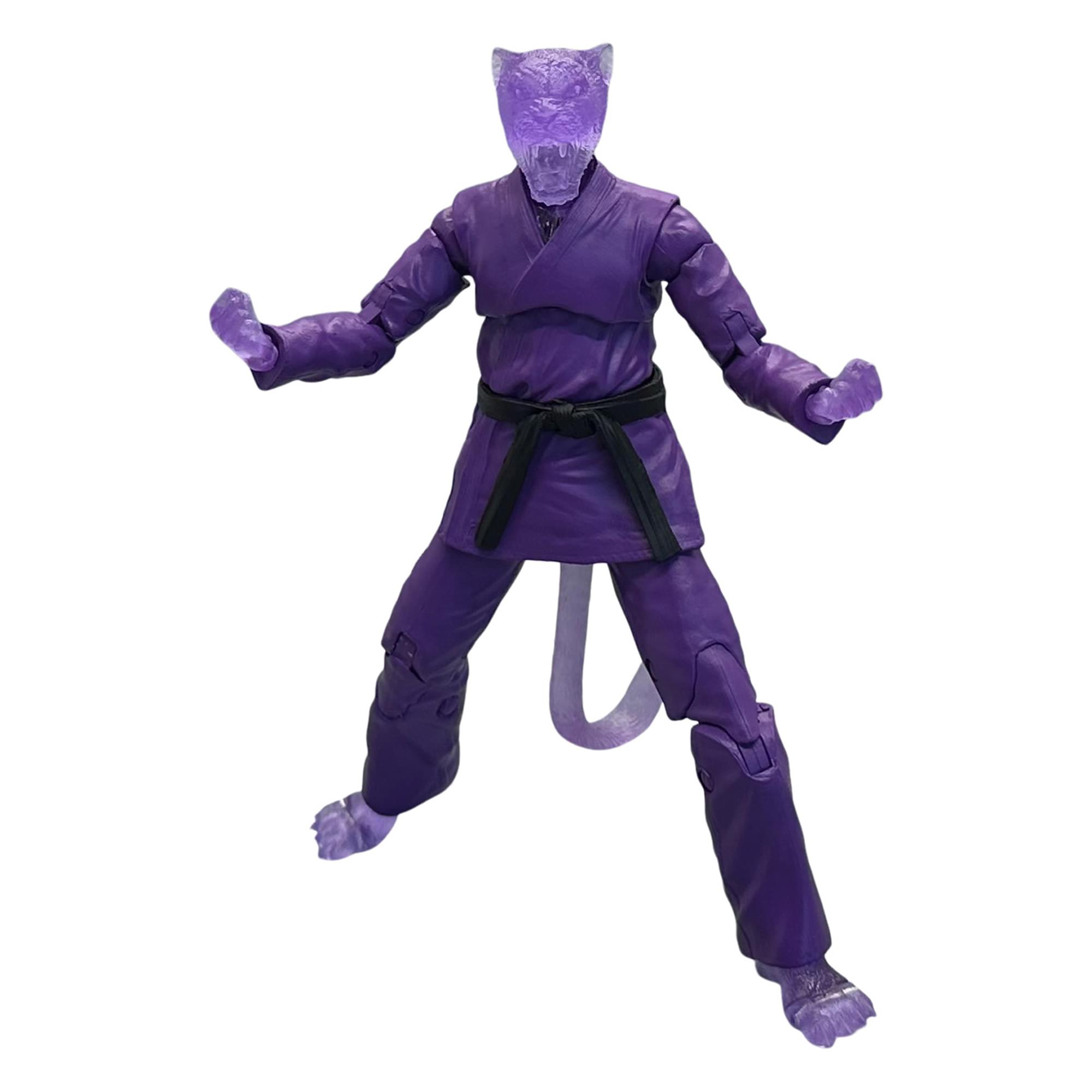 Alt View 10. Icon Heroes - Zoo Jitsu Fighters 6 Inch Action Figure | Jairo the Jaguar Supercharged - Purple.