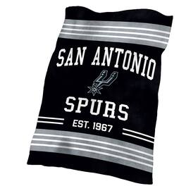 Logo Brands - San Antonio Spurs 60'' x 70'' Colorblock Plush Blanket - Multicolor