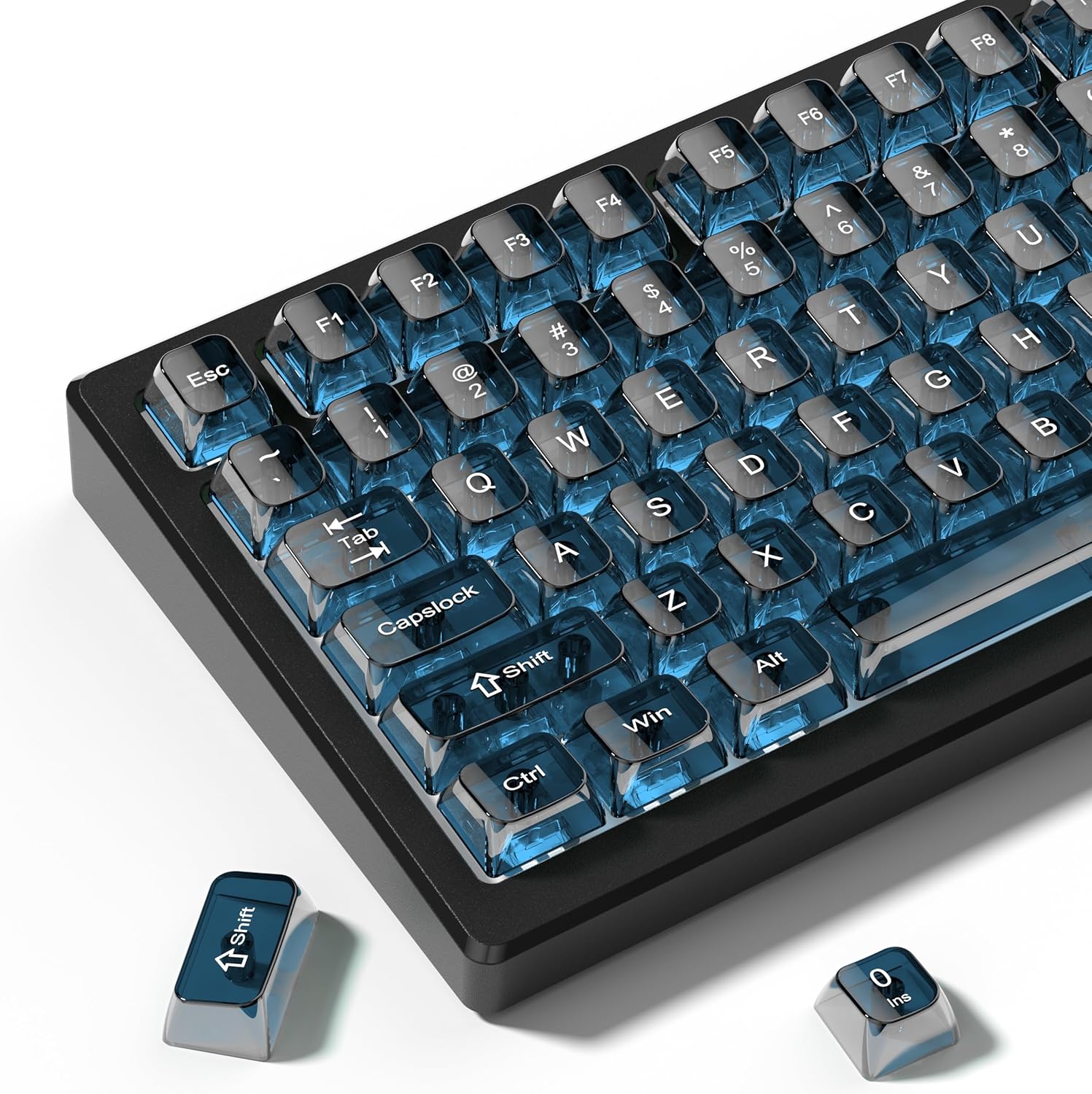 Womier Crystal Jelly keycaps ,Transparent Style Cute keycap for