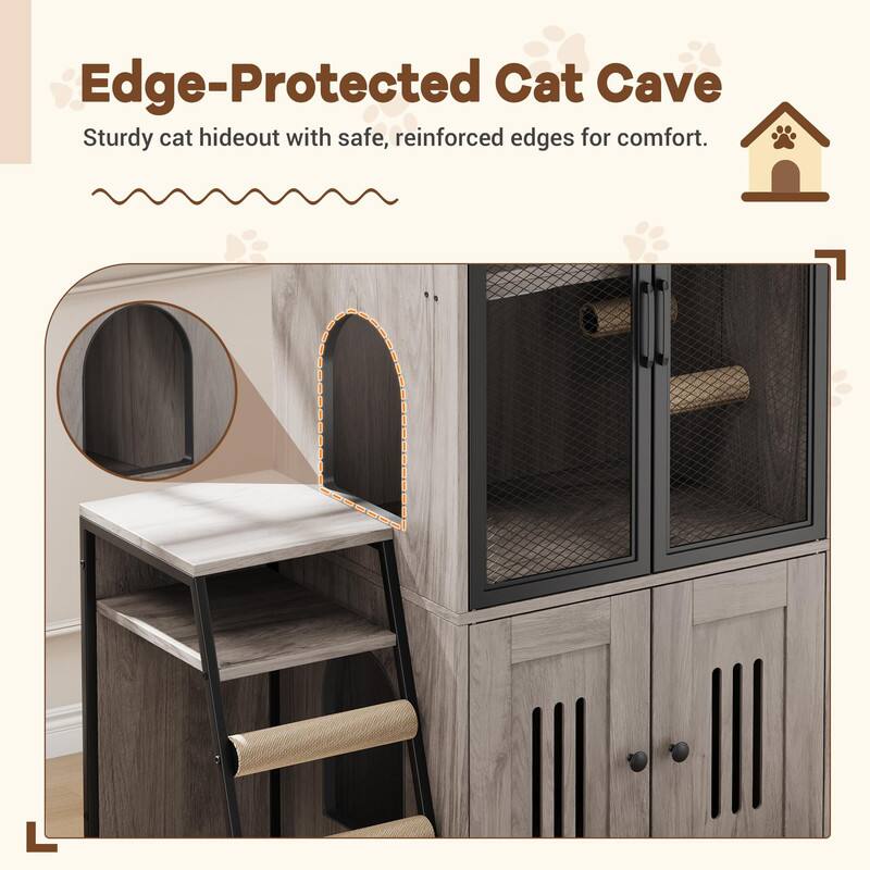 Edge-Protected Cat Cave  
Sturdy cat hideout with safe, reinforced edges for comfort.