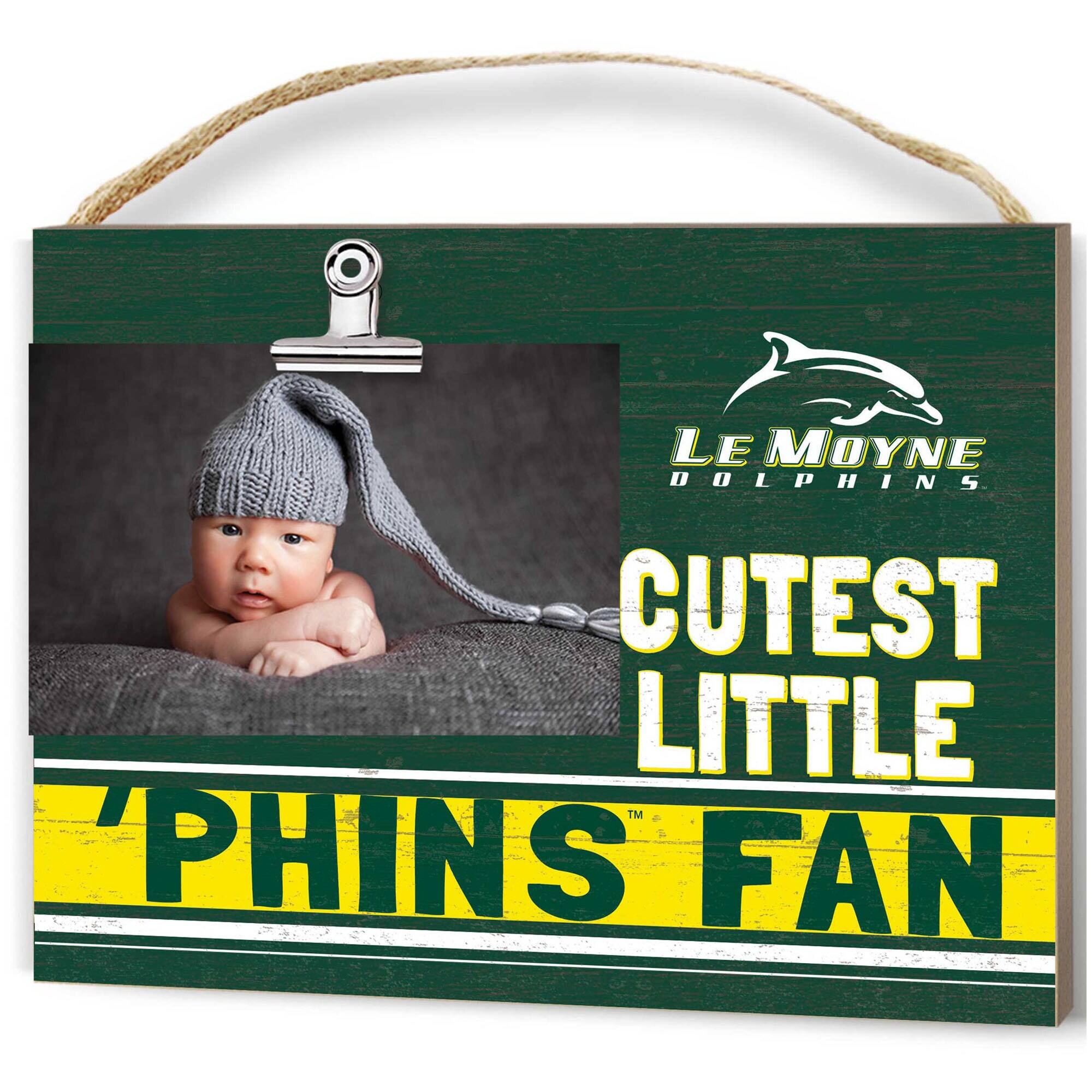 Jardine - Le Moyne Dolphins 8'' x 10'' Cutest Little Weathered Logo Clip Photo Frame - Green